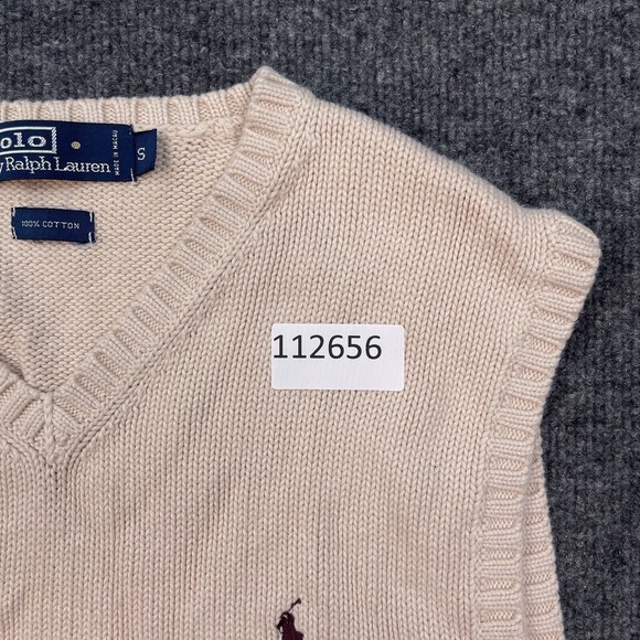 Ralph Lauren Cream V-Neck Sweater Vest - Picture 12 of 15